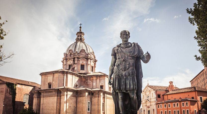 Julius Caesar statue, ancient Rome