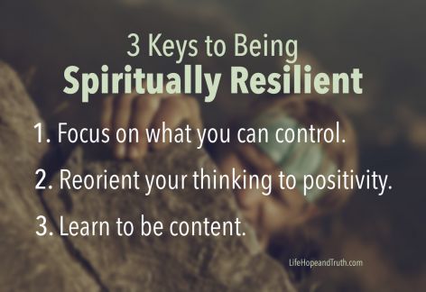 Three keys to spiritual strength