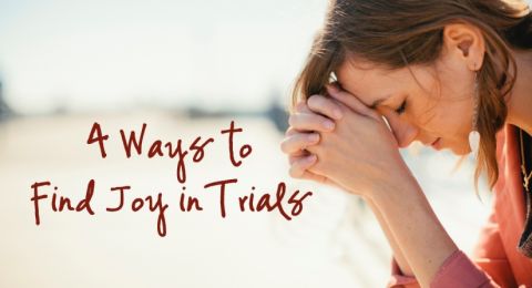 Woman praying during trials