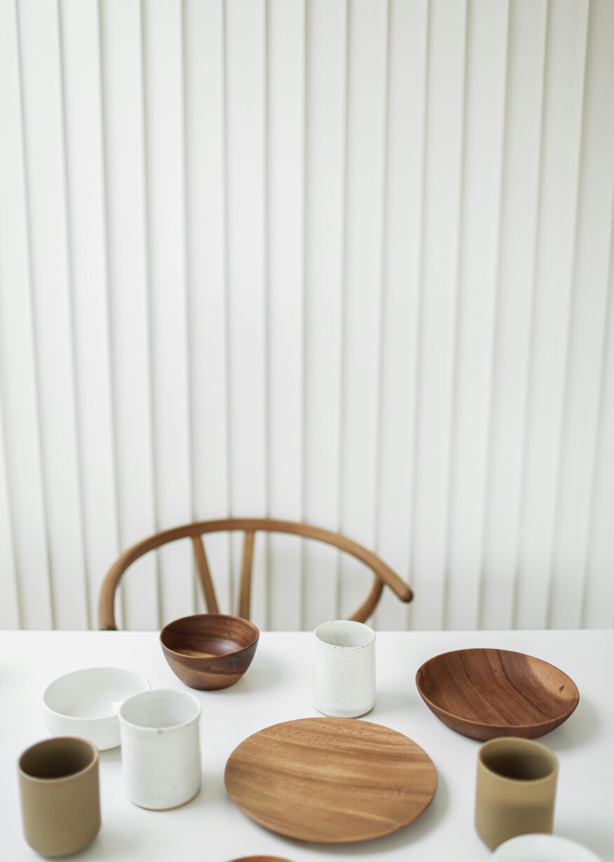 White table and chair set