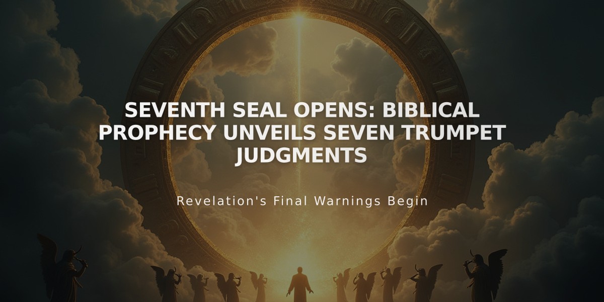 Seventh Seal Opens: Biblical Prophecy Unveils Seven Trumpet Judgments