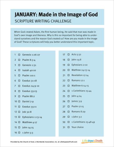 Scripture Writing Plan January 2023