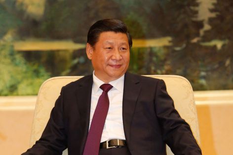 Xi Jinping seated in formal attire