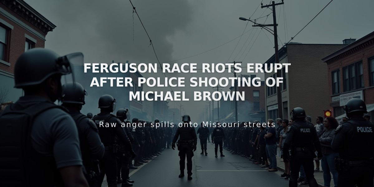 Ferguson Race Riots Erupt After Police Shooting of Michael Brown