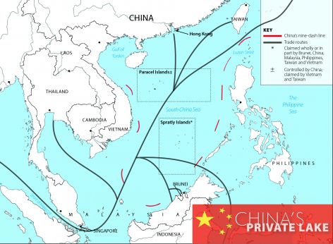 China's disputed maritime territorial claims