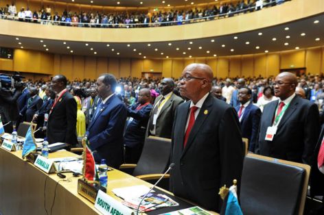 African Union leaders at peace summit