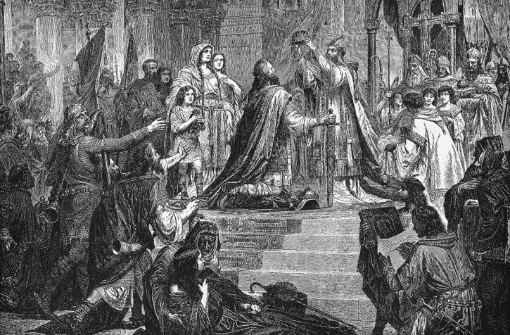 Charlemagne crowned as European emperor