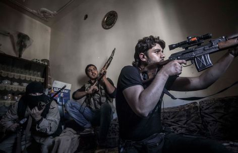 Armed men in Syrian conflict