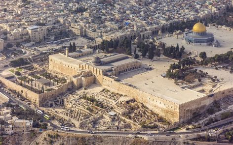 Temple Mount aerial view, Jerusalem