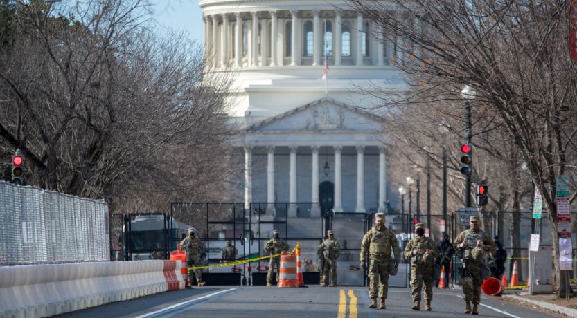 Rioters at US Capitol building