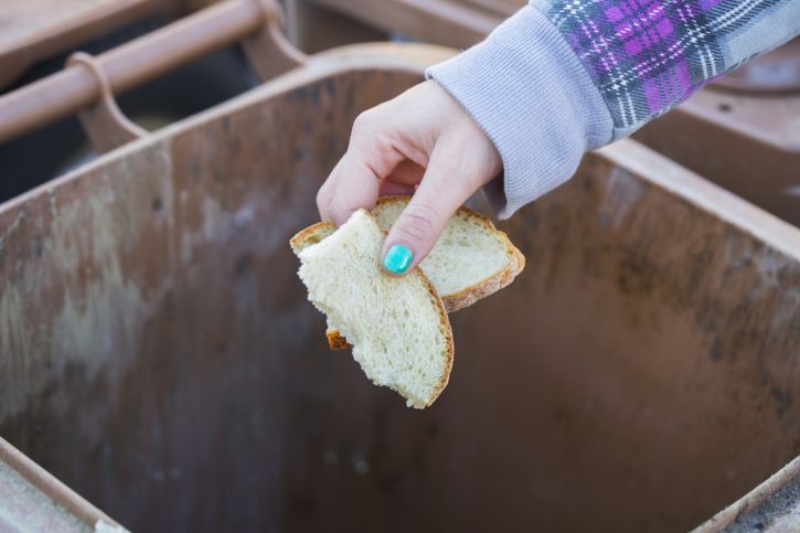 Discarding bread for Unleavened Bread feast