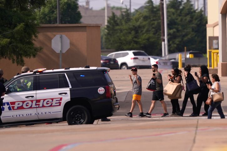 Mass shooting scene in Allen, Texas