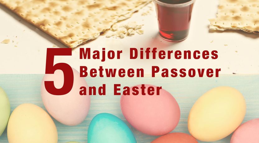 Passover and Easter comparison illustration